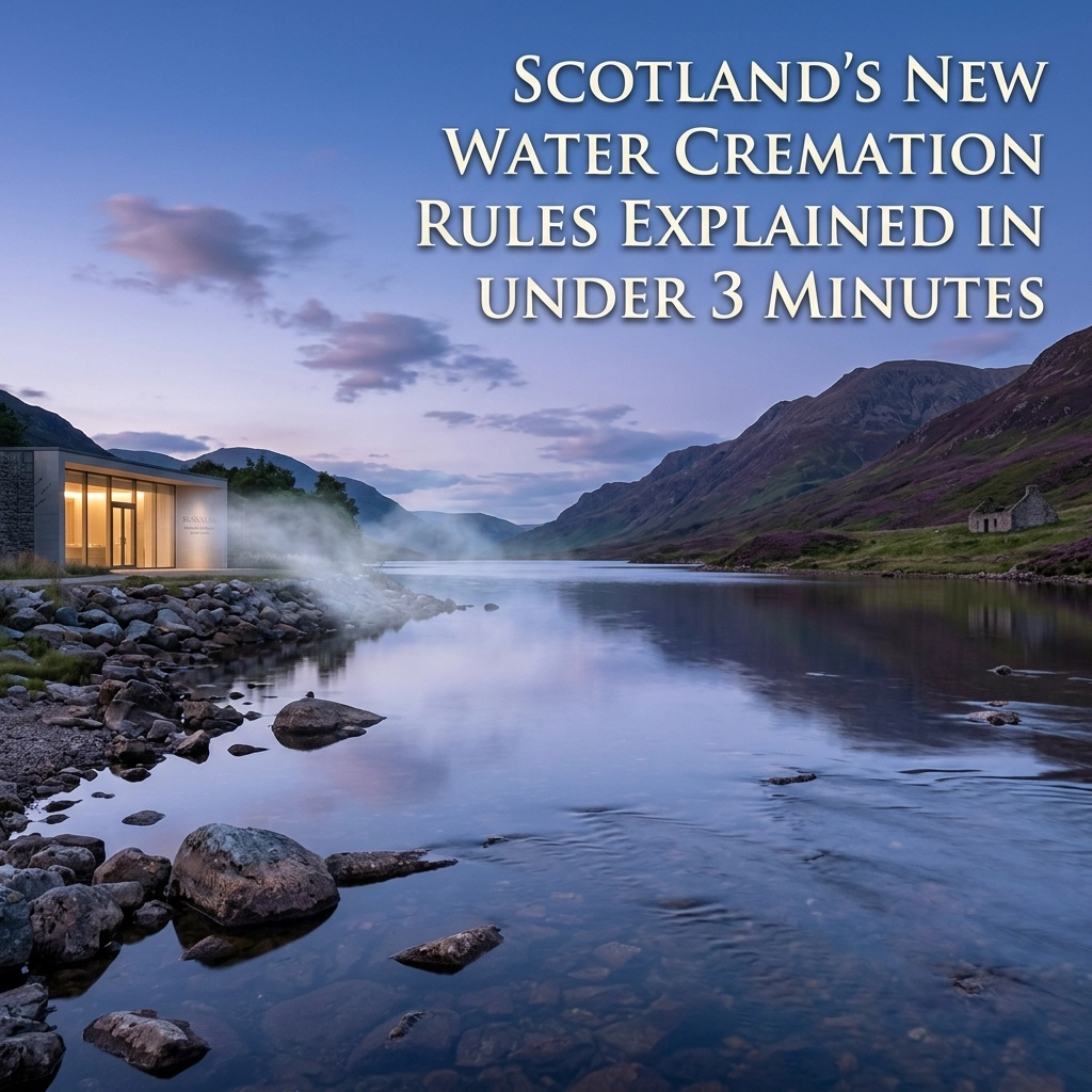 You are currently viewing Scotland’s New Water Cremation Rules Explained in Under 3 Minutes